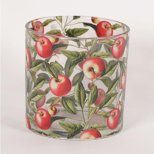 Glas appel motief - 15cm