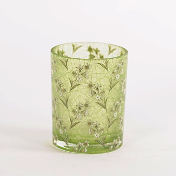 Glas groene wei motief - 12,5cm