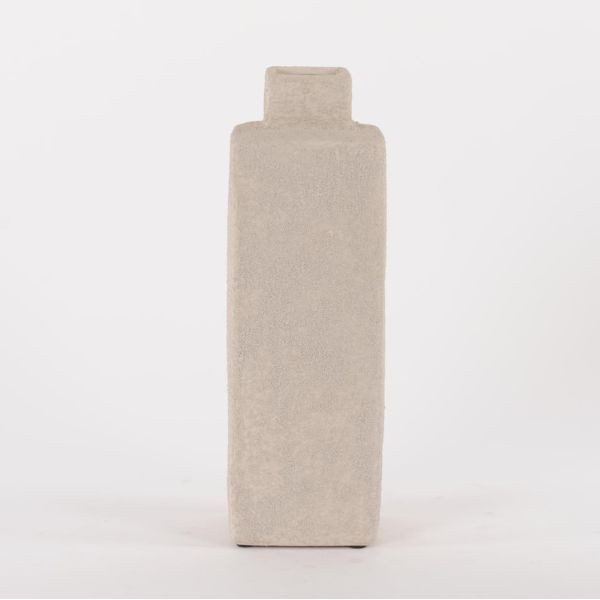 Flesvormige vaas - Lichtgrijs 35cm