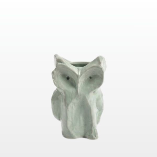 Owl Vase XS - Light Blue