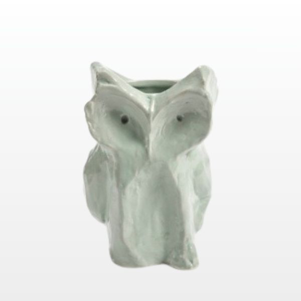 Owl Vase S - Light Blue