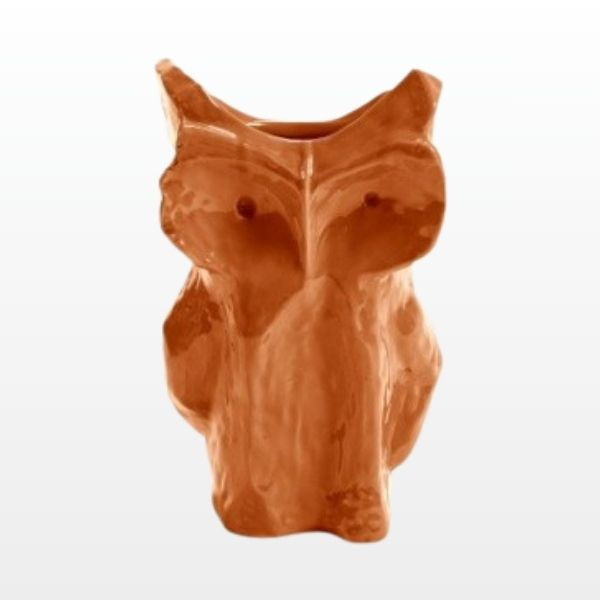 Owl Vase L - Orange