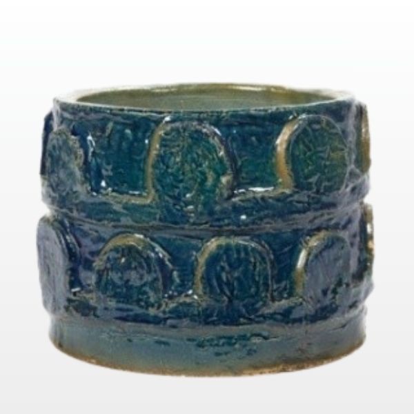 Bloempot M - Blauwgroen