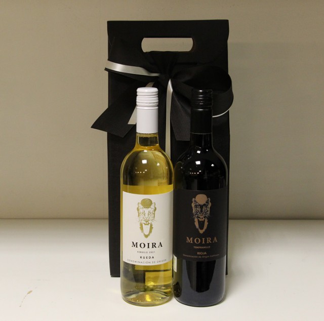 Geschenkverpakking met wijn MOIRA SPANJE