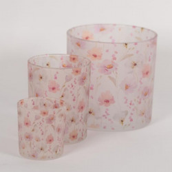 Glas klaproos motief - 12,5cm