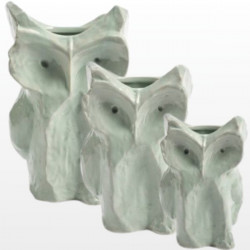 Owl Vase S - Light Blue