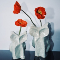 Owl Vase S - Light Blue