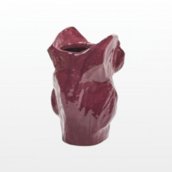 Owl Vase S - Aubergine