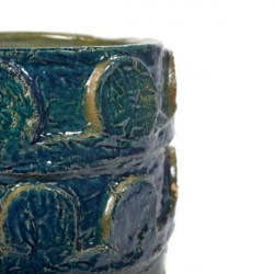 Bloempot M - Blauwgroen