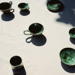 Cappuccino schotel - Groen