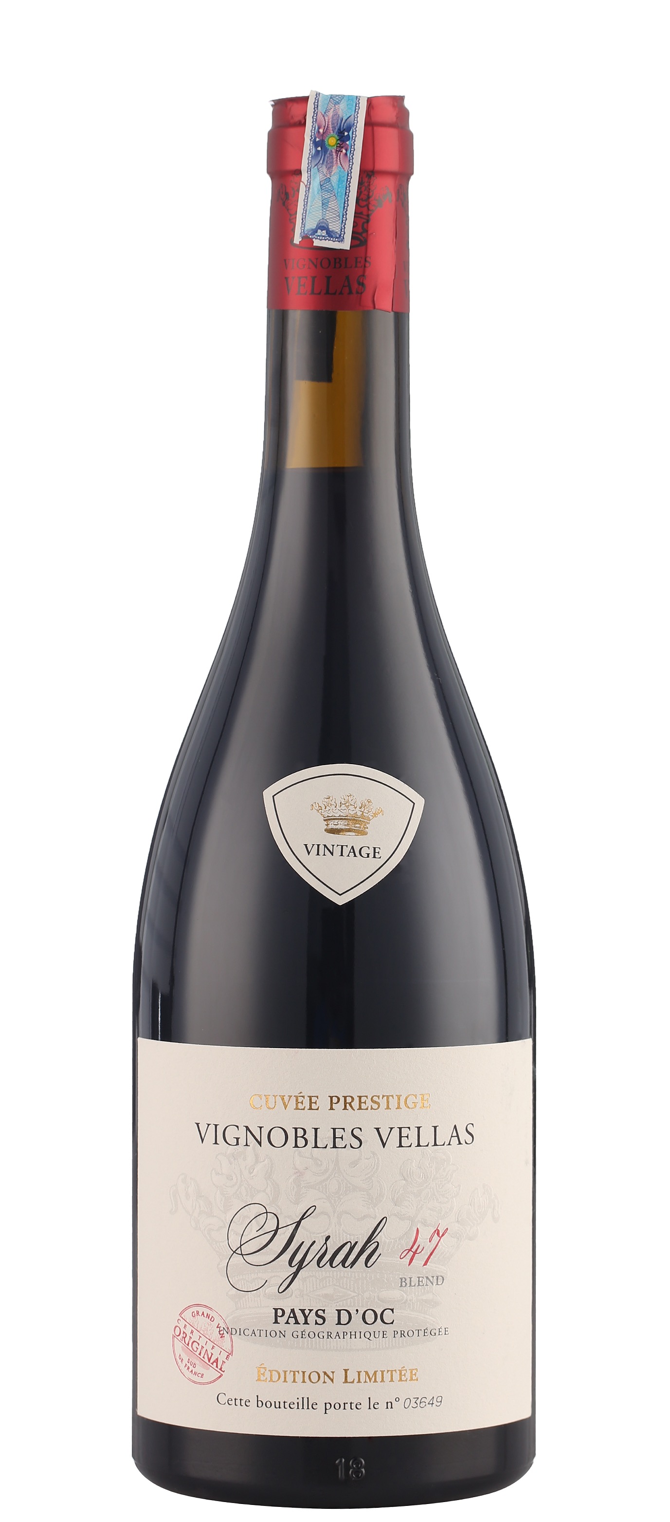 rode wijn Vignobles Vellas 'Blend 47 Syrah