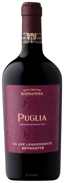 rode wijn Barbanera 'Da Uve Leggermente Appassite