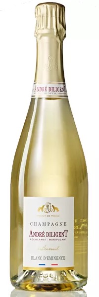 Champagne  blanc de blancs André Diligent 'Blanc D'Eminence