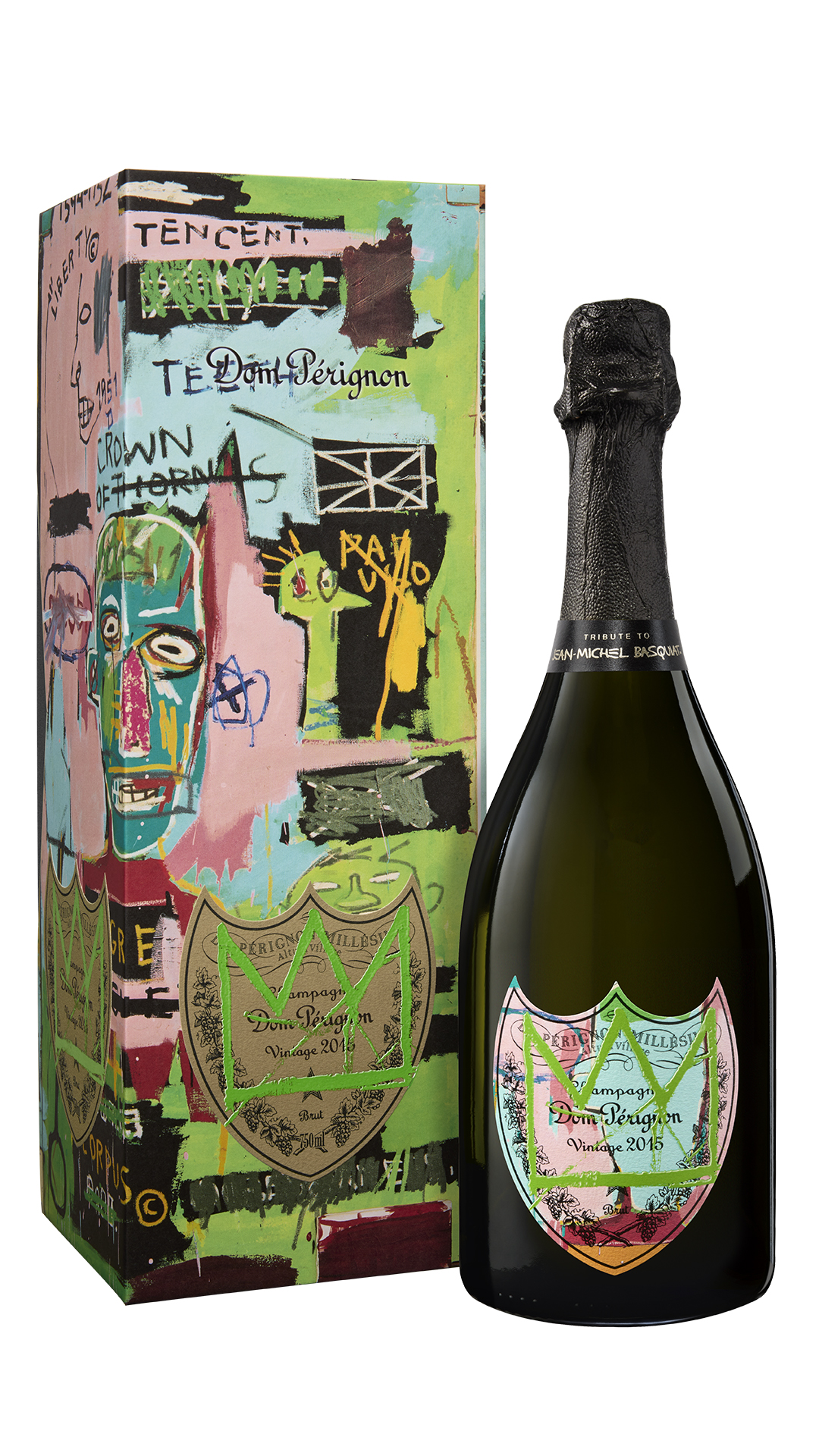 Champagne  brut Dom Perignon 'Jean-Michel Basquiat edition