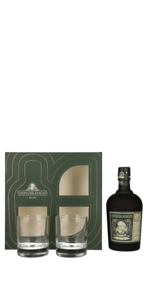 spirits Diplomatico Reserva met 2 glazen