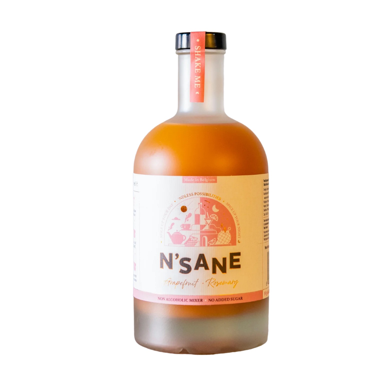 non-alcohol N'Sane Grapefruit Rosemary Pink Mary