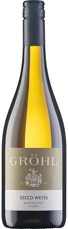 non-alcohol Weingut Gröhl Secco Weiss Alcoholfrei